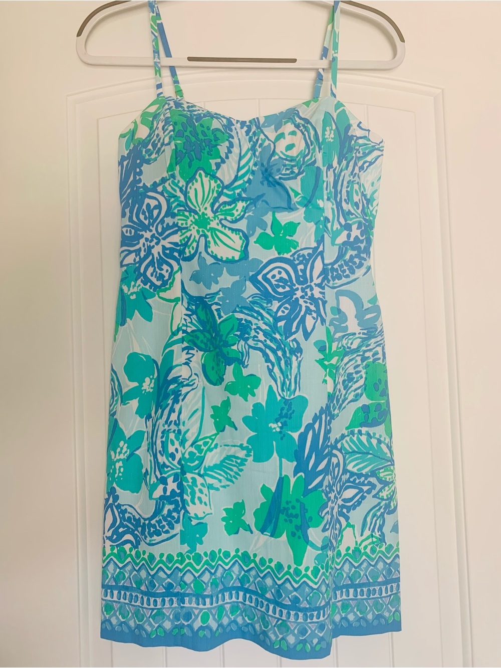 Lilly Pulitzer Blue & Green Mini Dress